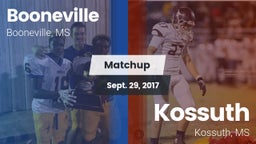Matchup: Booneville vs. Kossuth  2017