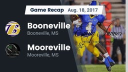 Recap: Booneville  vs. Mooreville  2017