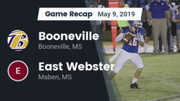 Recap: Booneville  vs. East Webster  2019