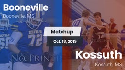 Matchup: Booneville vs. Kossuth  2019