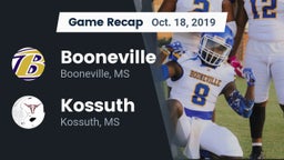 Recap: Booneville  vs. Kossuth  2019