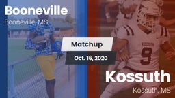 Matchup: Booneville vs. Kossuth  2020