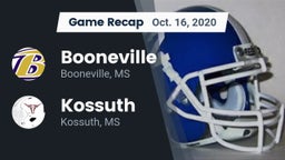 Recap: Booneville  vs. Kossuth  2020