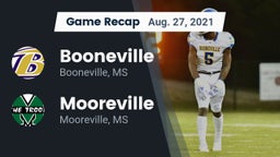 Recap: Booneville  vs. Mooreville  2021
