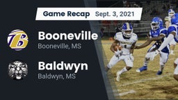 Recap: Booneville  vs. Baldwyn  2021