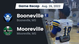 Recap: Booneville  vs. Mooreville  2022