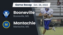 Recap: Booneville  vs. Mantachie  2022