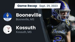 Recap: Booneville  vs. Kossuth  2023