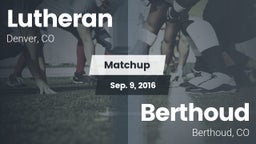 Matchup: Lutheran  vs. Berthoud  2016