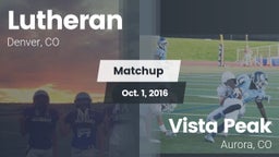 Matchup: Lutheran  vs. Vista Peak  2016
