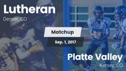 Matchup: Lutheran  vs. Platte Valley  2017