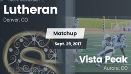 Matchup: Lutheran  vs. Vista Peak  2017