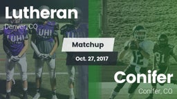 Matchup: Lutheran  vs. Conifer  2017