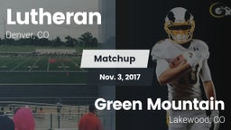 Matchup: Lutheran  vs. Green Mountain  2017