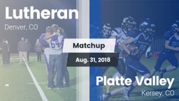 Matchup: Lutheran  vs. Platte Valley  2018