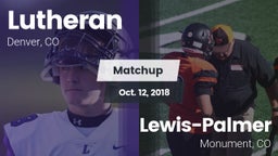 Matchup: Lutheran  vs. Lewis-Palmer  2018
