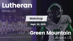 Matchup: Lutheran  vs. Green Mountain  2019