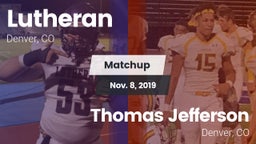Matchup: Lutheran  vs. Thomas Jefferson  2019