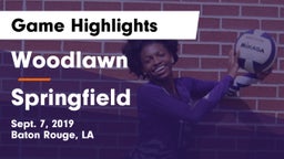 Woodlawn  vs Springfield Game Highlights - Sept. 7, 2019