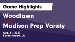 Woodlawn  vs Madison Prep Varsity Game Highlights - Aug. 31, 2022