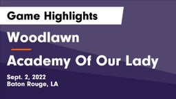 Woodlawn  vs Academy Of Our Lady Game Highlights - Sept. 2, 2022