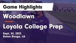 Woodlawn  vs Loyola College Prep  Game Highlights - Sept. 24, 2022
