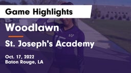 Woodlawn  vs St. Joseph's Academy  Game Highlights - Oct. 17, 2022