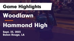 Woodlawn  vs Hammond High Game Highlights - Sept. 23, 2023
