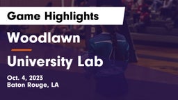 Woodlawn  vs University Lab  Game Highlights - Oct. 4, 2023