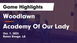 Woodlawn  vs Academy Of Our Lady Game Highlights - Oct. 7, 2023