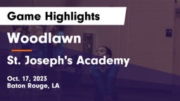 Woodlawn  vs St. Joseph's Academy  Game Highlights - Oct. 17, 2023