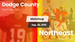 Matchup: Dodge County High vs. Northeast  2016