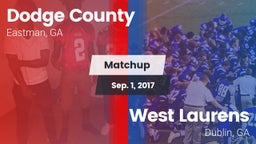 Matchup: Dodge County High vs. West Laurens  2017