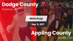 Matchup: Dodge County High vs. Appling County  2017