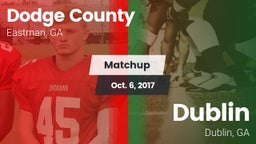 Matchup: Dodge County High vs. Dublin  2017