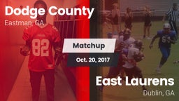 Matchup: Dodge County High vs. East Laurens  2017