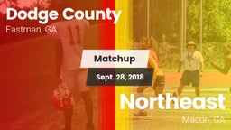 Matchup: Dodge County High vs. Northeast  2018