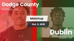 Matchup: Dodge County High vs. Dublin  2018