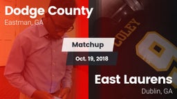 Matchup: Dodge County High vs. East Laurens  2018