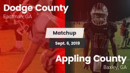 Matchup: Dodge County High vs. Appling County  2019