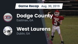 Recap: Dodge County  vs. West Laurens  2019