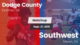 Matchup: Dodge County High vs. Southwest  2019