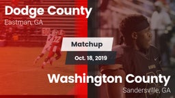 Matchup: Dodge County High vs. Washington County  2019
