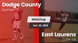 Matchup: Dodge County High vs. East Laurens  2019