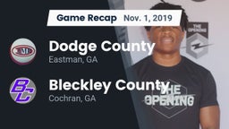 Recap: Dodge County  vs. Bleckley County  2019