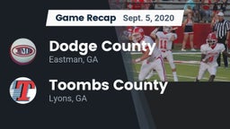 Recap: Dodge County  vs. Toombs County  2020
