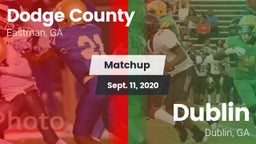 Matchup: Dodge County High vs. Dublin  2020
