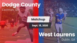 Matchup: Dodge County High vs. West Laurens  2020
