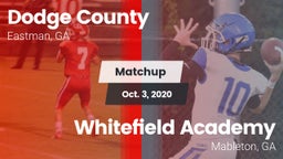 Matchup: Dodge County High vs. Whitefield Academy 2020