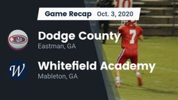 Recap: Dodge County  vs. Whitefield Academy 2020